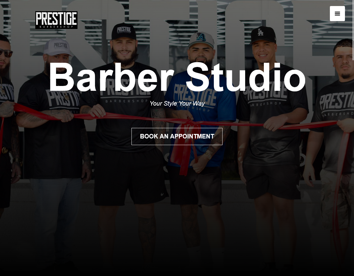 Prestige Barbershop Website