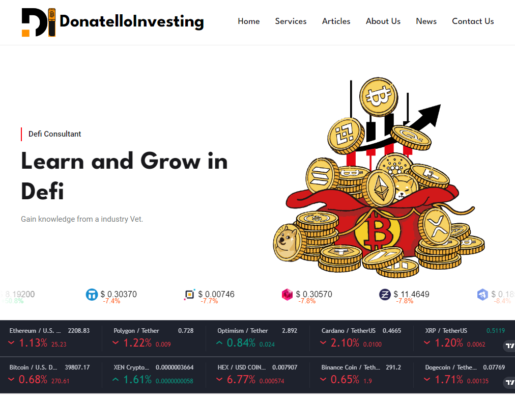 Donatello Investing Website